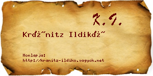 Kránitz Ildikó névjegykártya